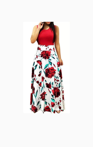 Long Floral Bohemian Dress