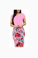 Load image into Gallery viewer, Above Knee Length Floral Dress